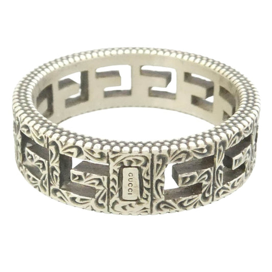 GUCCI グッチ スクエアG アラベスク リング シルバー系 19.5号【中古】
