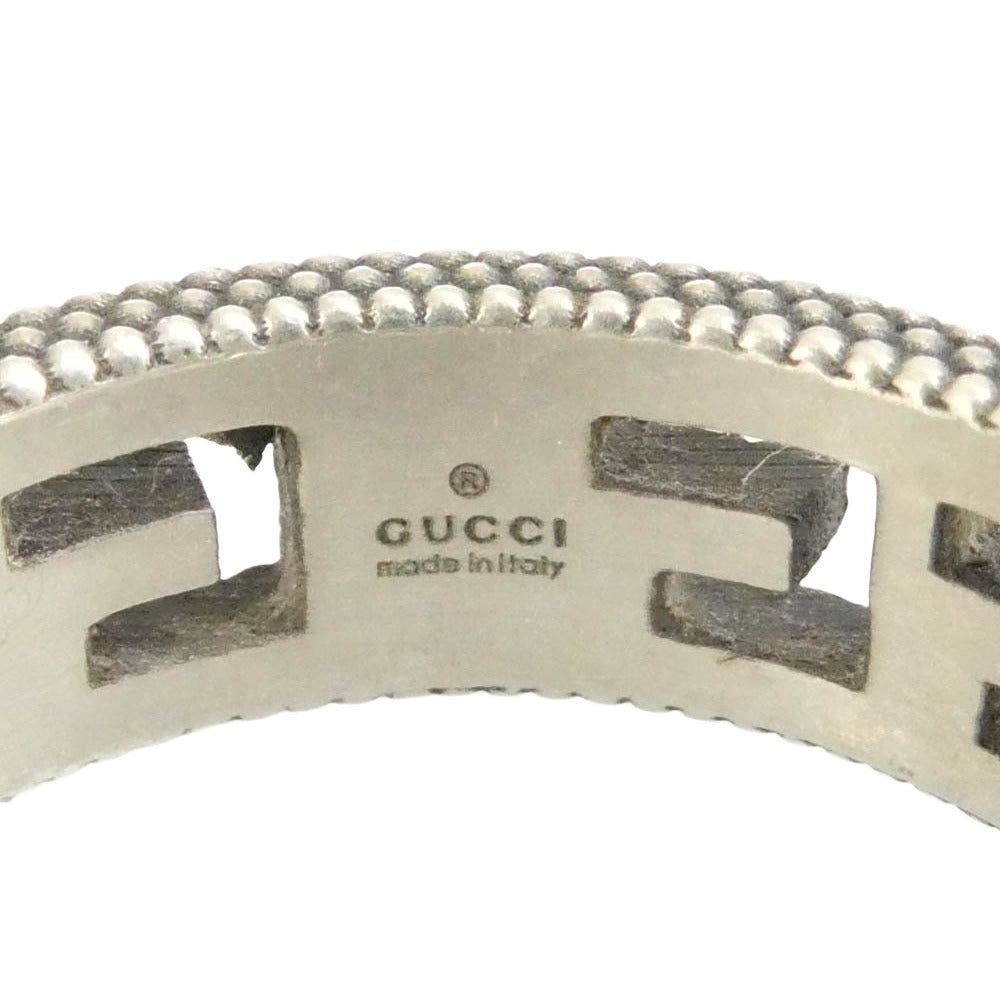 GUCCI グッチ スクエアG アラベスク リング シルバー系 19.5号【中古】