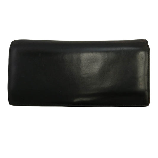 GANZO ガンゾ CORDOVAN LONG コードバン ロングウォレット 小銭入れ付き 長財布 ブラック系【中古】