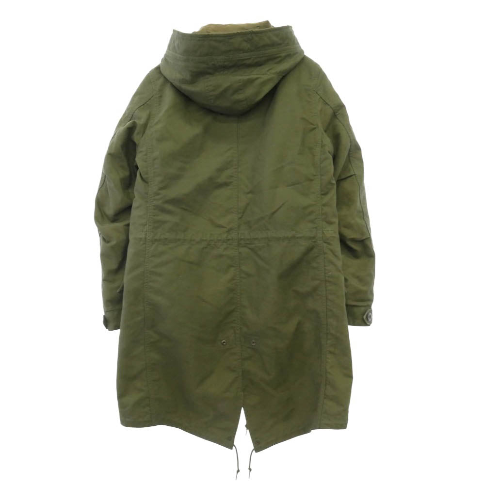 AMERICAN RAG CIE アメリカンラグシー AFN-M142-C0023 着脱式ボアライナー付 モッズコート ミリタリー コート カーキ系 1【中古】