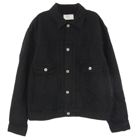 Ron Herman ロンハーマン 26SS 4320400087 コットン ヘンプ 2nd ブラック デニム ジャケット ブラック系 M【中古】