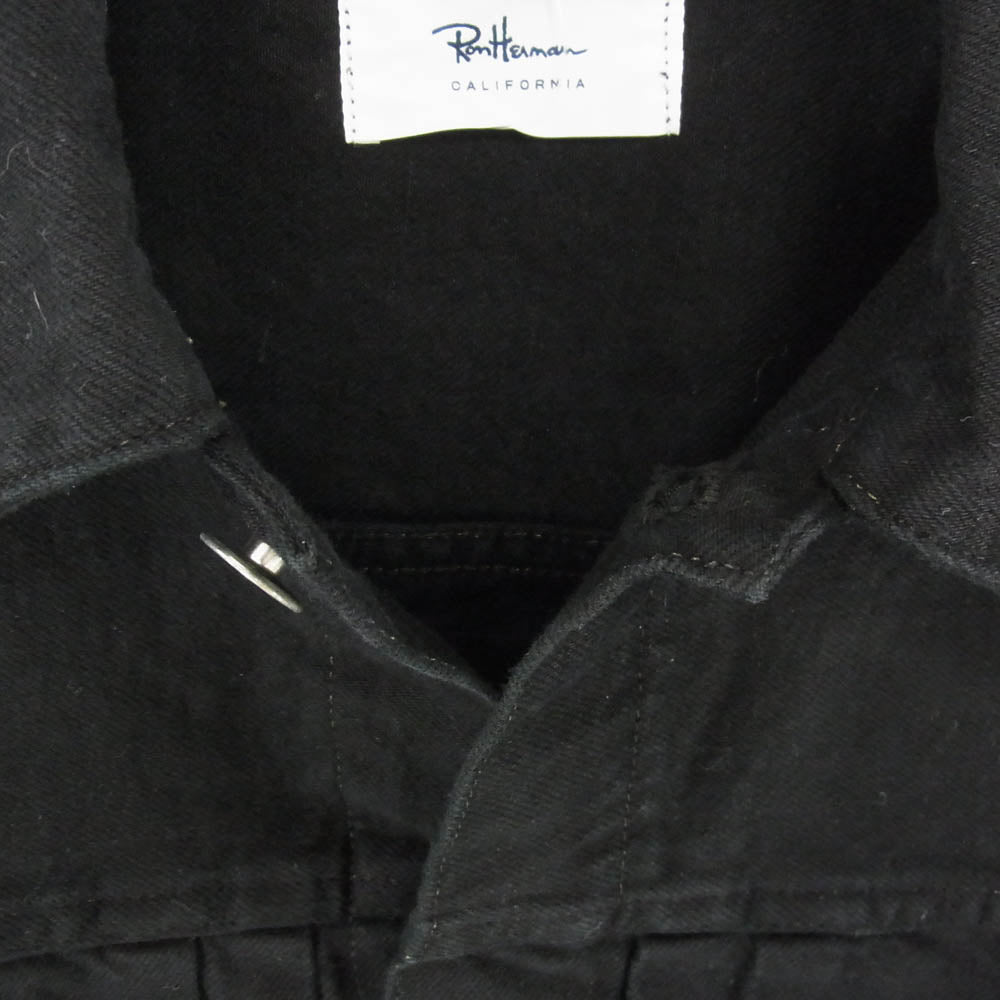 Ron Herman ロンハーマン 26SS 4320400087 コットン ヘンプ 2nd ブラック デニム ジャケット ブラック系 M【中古】