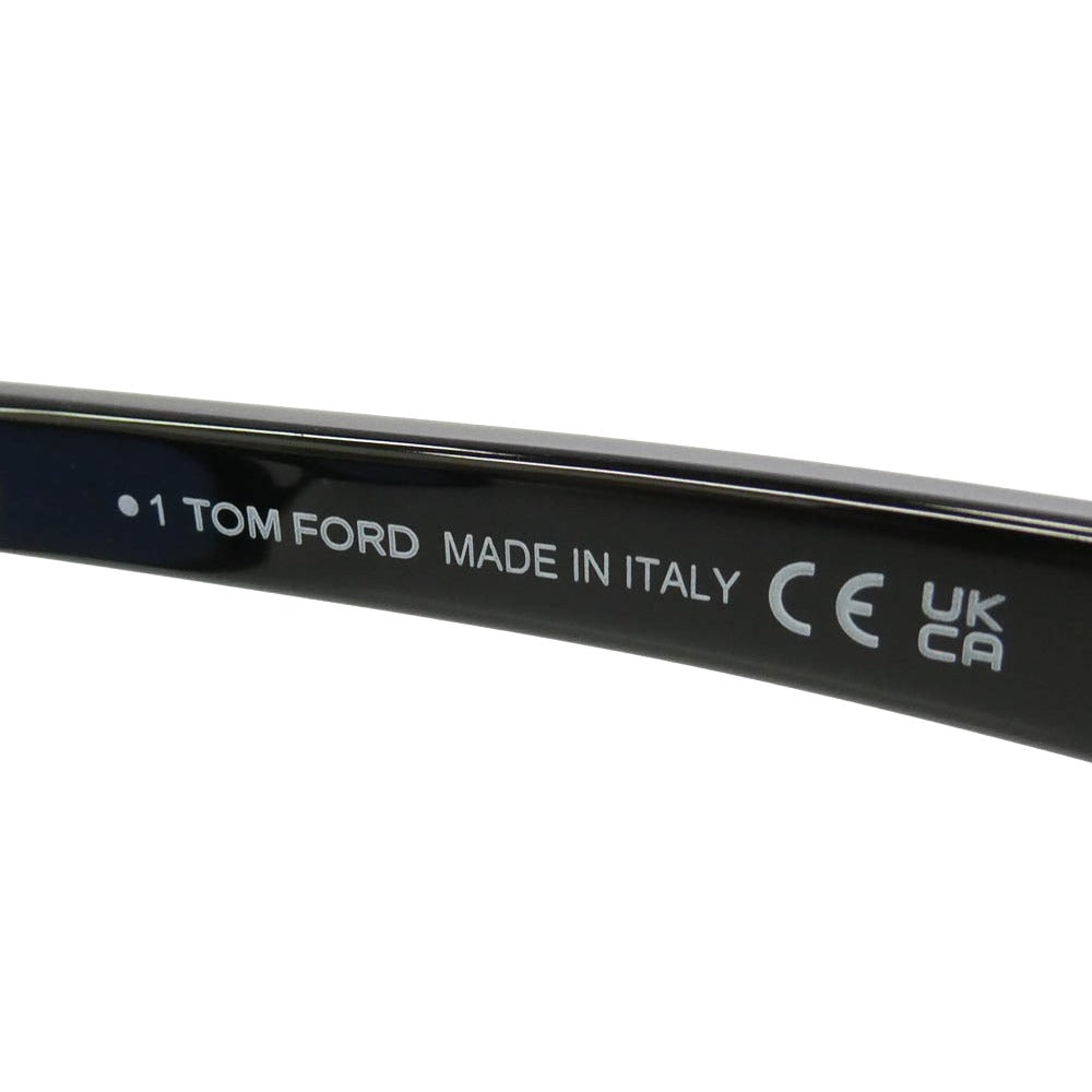 TOM FORD トムフォード TF1122-D スクエア アジアンフィット カラーレンズ アイウェア メガネ サングラス ブラック系 52□20 145【中古】