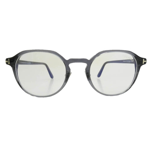 TOM FORD トムフォード TF5924-D-B 日本企画 クラウンパントシェイプ ブルーライトカットレンズ メガネ フレーム：ブラック系 51□22　145【極上美品】【中古】