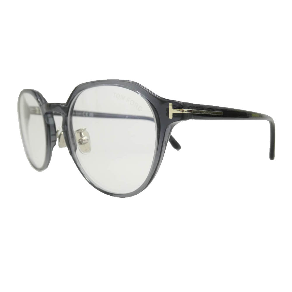 TOM FORD トムフォード TF5924-D-B 日本企画 クラウンパントシェイプ ブルーライトカットレンズ メガネ フレーム：ブラック系 51□22　145【極上美品】【中古】