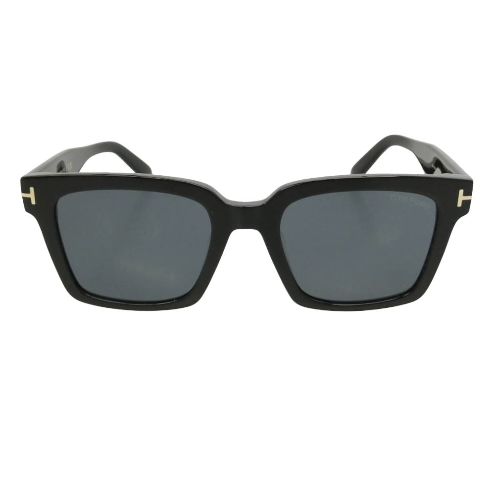 TOM FORD トムフォード TF1161-K アジアンフィット スクエアウェリントン シェイプ ブラック系 54□21　145【極上美品】【中古】