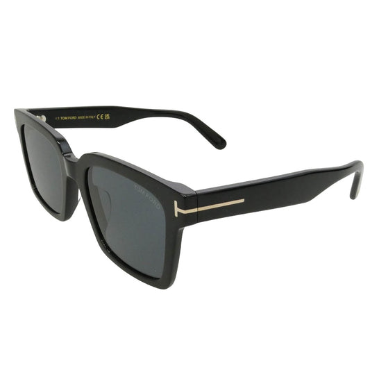 TOM FORD トムフォード TF1161-K アジアンフィット スクエアウェリントン シェイプ ブラック系 54□21　145【極上美品】【中古】