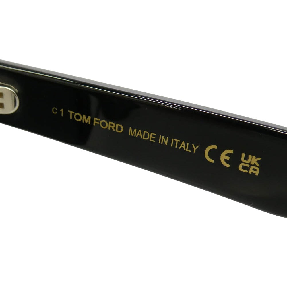 TOM FORD トムフォード TF1161-K アジアンフィット スクエアウェリントン シェイプ ブラック系 54□21　145【極上美品】【中古】