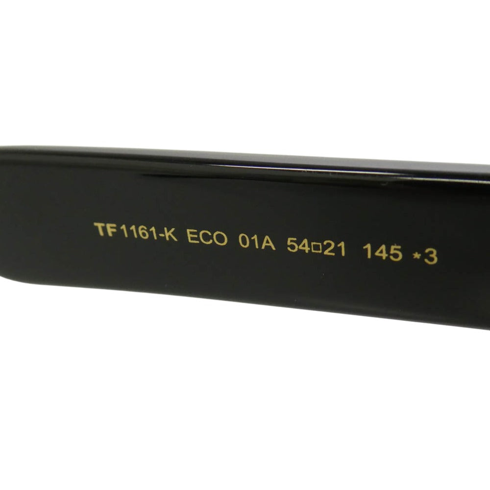 TOM FORD トムフォード TF1161-K アジアンフィット スクエアウェリントン シェイプ ブラック系 54□21　145【極上美品】【中古】