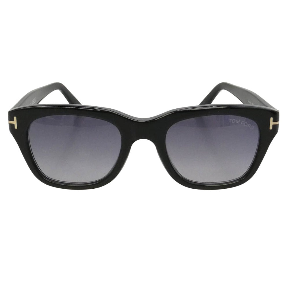 TOM FORD トムフォード TF237-F アジアンフィット ウェリントンシェイプ カラー レンズ サングラス ブラック系 51□21 145【極上美品】【中古】