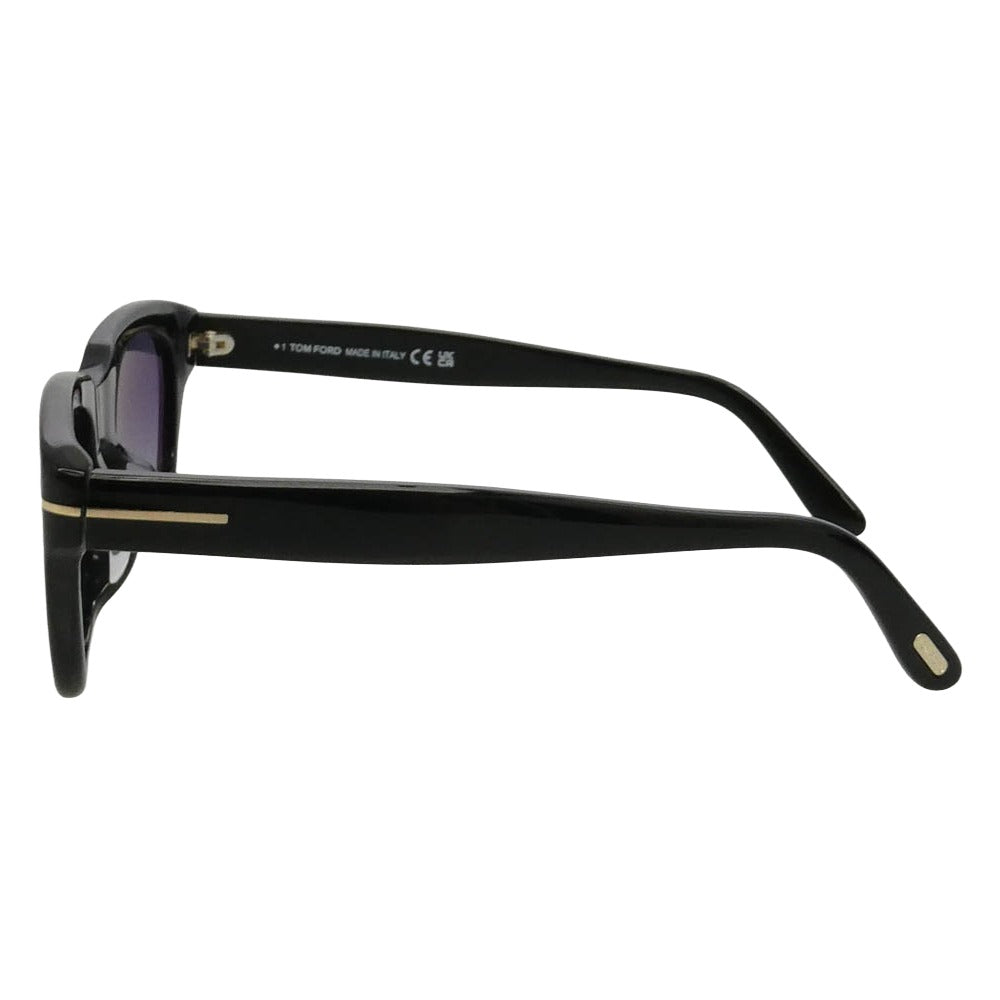 TOM FORD トムフォード TF237-F アジアンフィット ウェリントンシェイプ カラー レンズ サングラス ブラック系 51□21 145【極上美品】【中古】