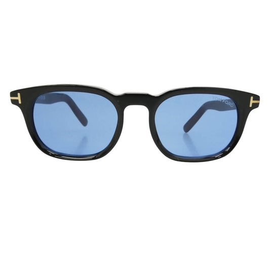 TOM FORD トムフォード TF1122-D 日本企画モデル ウェリントンシェイプ カラー レンズ サングラス ブラック系 50□20 145【美品】【中古】