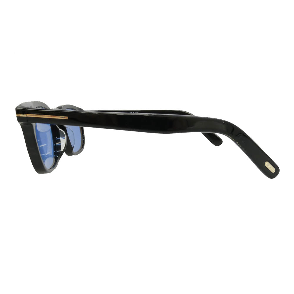 TOM FORD トムフォード TF1122-D 日本企画モデル ウェリントンシェイプ カラー レンズ サングラス ブラック系 50□20 145【美品】【中古】