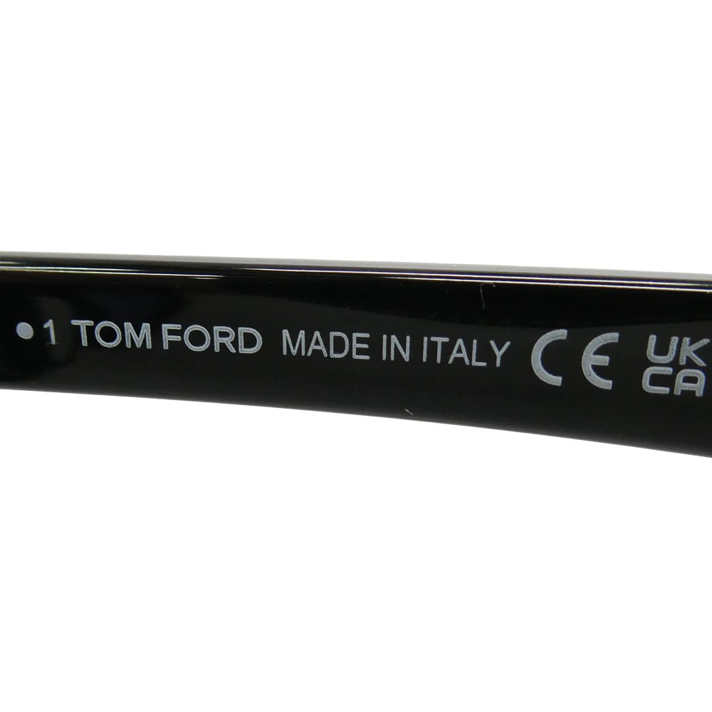 TOM FORD トムフォード TF1122-D 日本企画モデル ウェリントンシェイプ カラー レンズ サングラス ブラック系 50□20 145【美品】【中古】
