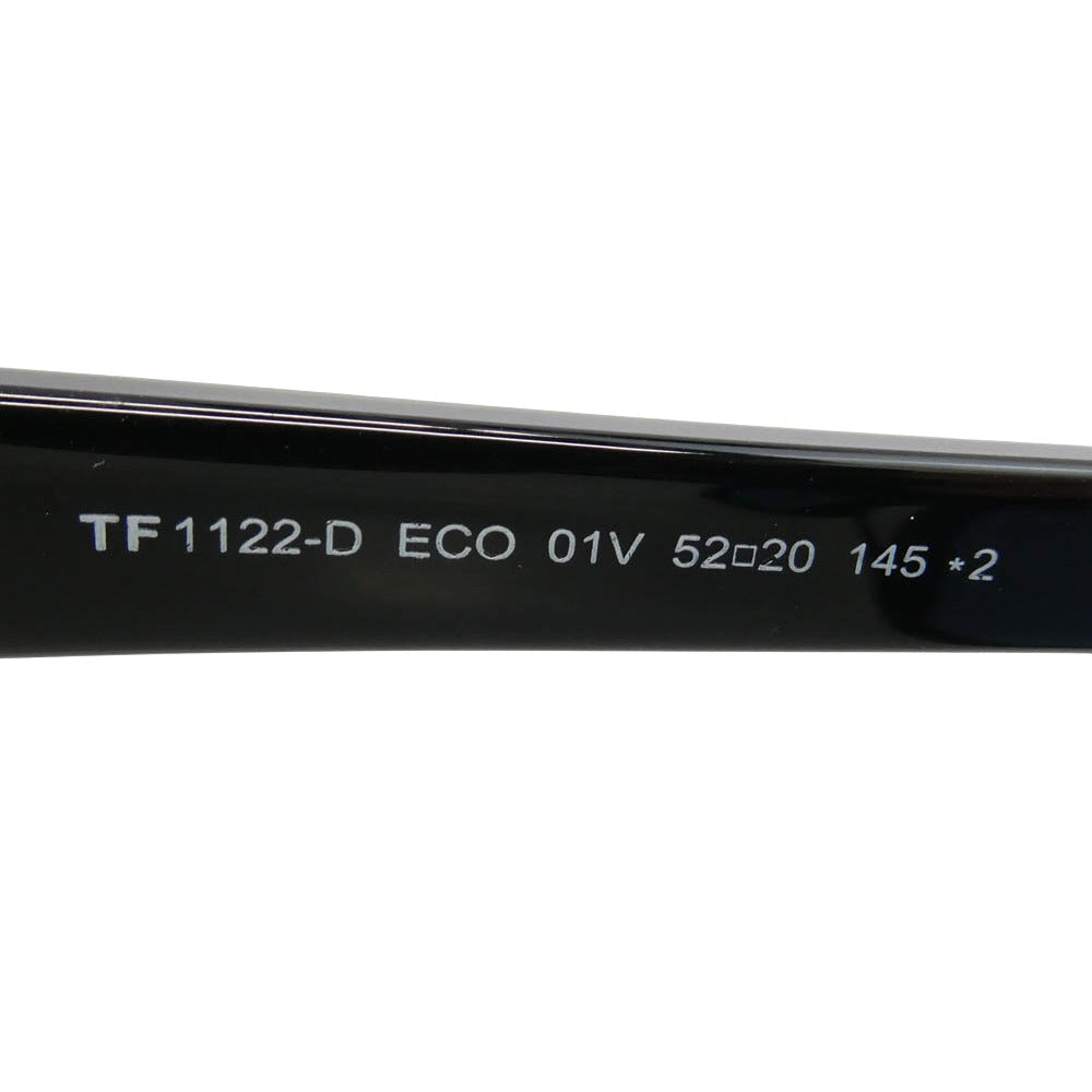 TOM FORD トムフォード TF1122-D 日本企画モデル ウェリントンシェイプ カラー レンズ サングラス ブラック系 50□20 145【美品】【中古】