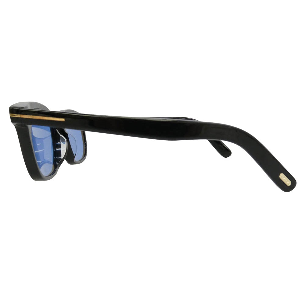 TOM FORD トムフォード TF1122-D 日本企画モデル ウェリントンシェイプ カラー レンズ サングラス ブラック系 52□20 145【美品】【中古】
