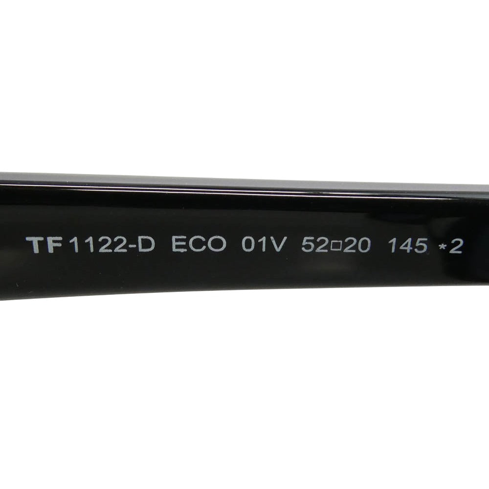 TOM FORD トムフォード TF1122-D 日本企画モデル ウェリントンシェイプ カラー レンズ サングラス ブラック系 52□20 145【美品】【中古】