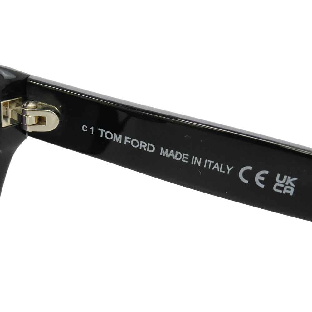 TOM FORD トムフォード TF237-F SNOWDON スノードン アジアンフィット ウェリントン カラーレンズ アイウェア メガネ サングラス ブラック系 51□21 145【極上美品】【中古】