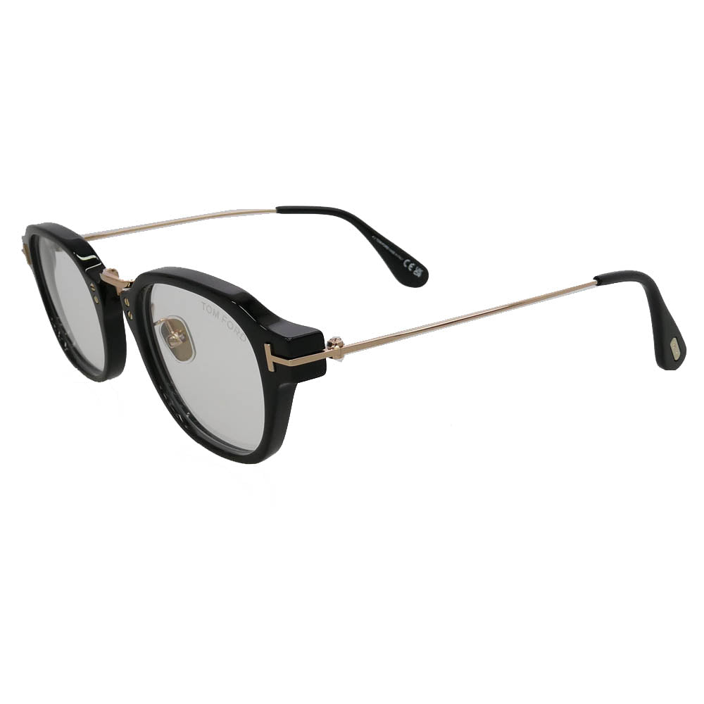 TOM FORD トムフォード TF6166-D-B ボストン アジアンフィット アイウェア メガネ 眼鏡 ブラック系 ピンクゴールド系 48□23 145【中古】