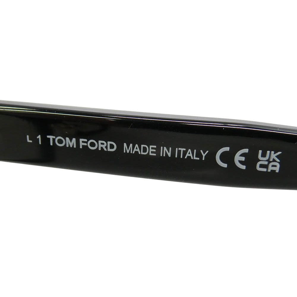 TOM FORD トムフォード 26SS TF6164-D-B 日本企画 アジアンフィット ウェリントンタイプ ブルーライトカットレンズ アイウェア メガネ クリアレンズ サングラス ブラック系 55□19 145【美品】【中古】
