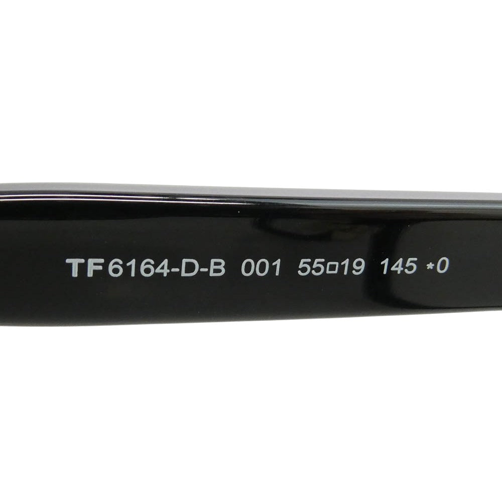 TOM FORD トムフォード 26SS TF6164-D-B 日本企画 アジアンフィット ウェリントンタイプ ブルーライトカットレンズ アイウェア メガネ クリアレンズ サングラス ブラック系 55□19 145【美品】【中古】