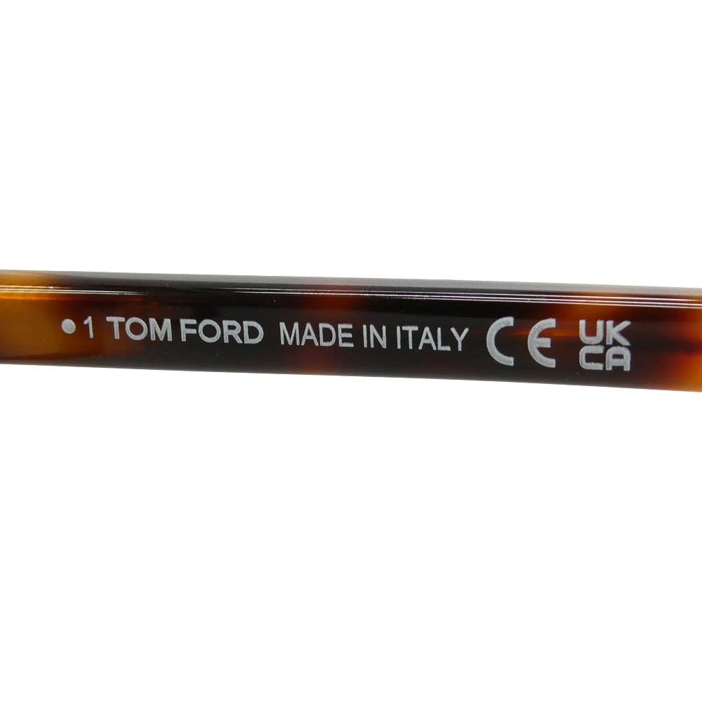 TOM FORD トムフォード TF6073-D-B 日本企画 スクエアシェイプ クリングスパッド アイウェア メガネ ブラウン系 52□19 145【美品】【中古】