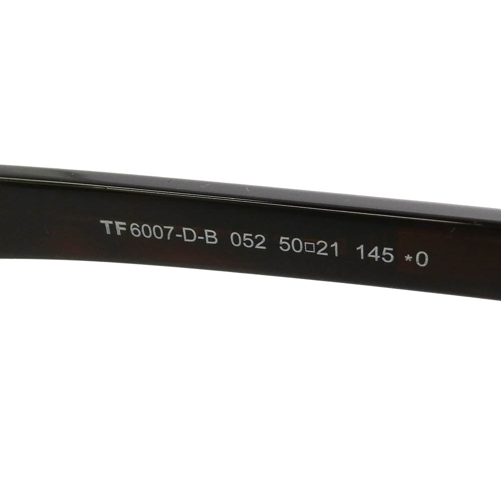 TOM FORD トムフォード TF6007-D-B アジアンフィット ウェリントン メガネ ブラウン系 52□21 145【極上美品】【中古】