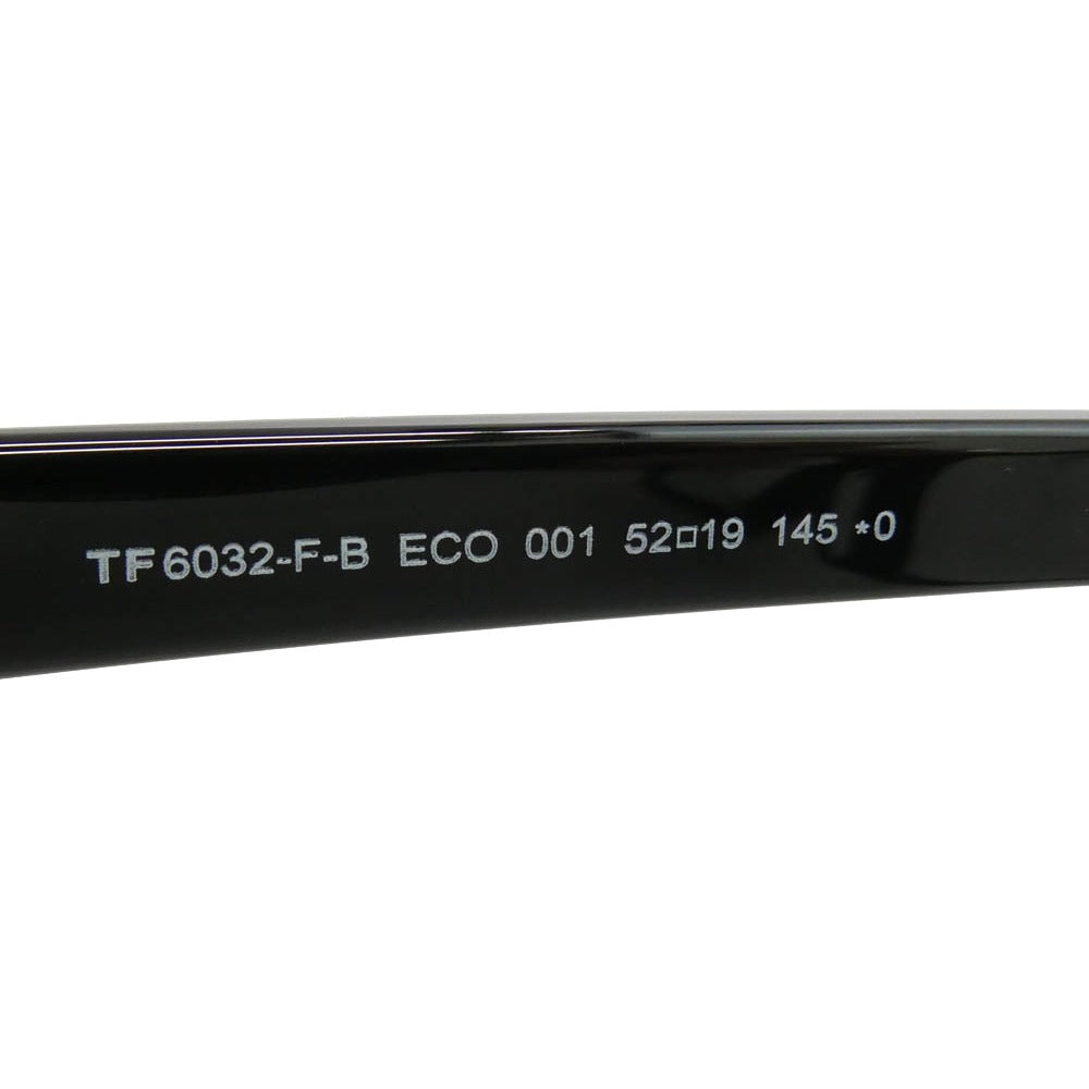 TOM FORD トムフォード FT6032-F-B アジアンフィット ウェリントン ブルーライトカット メガネ ブラック系 52□19 145【極上美品】【中古】