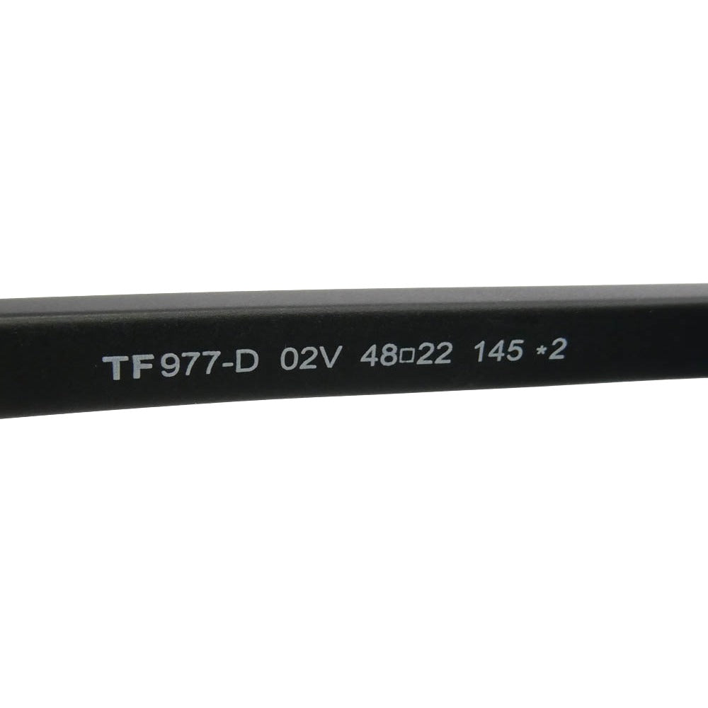TOM FORD トムフォード TF-977D アジアンフィット ウェリントンフレーム カラーレンズ サングラス メガネ アイウェア ブラック系 48□22 145【極上美品】【中古】