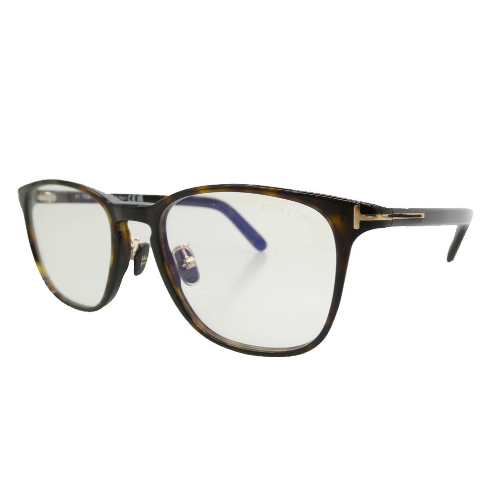 TOM FORD トムフォード TF5918-D-B 日本企画モデル ブルーライトカット アジアンフィット ウェリントンタイプ ブルーライトカットレンズ アイウェア メガネ ブラウン系 52□18 145【美品】【中古】