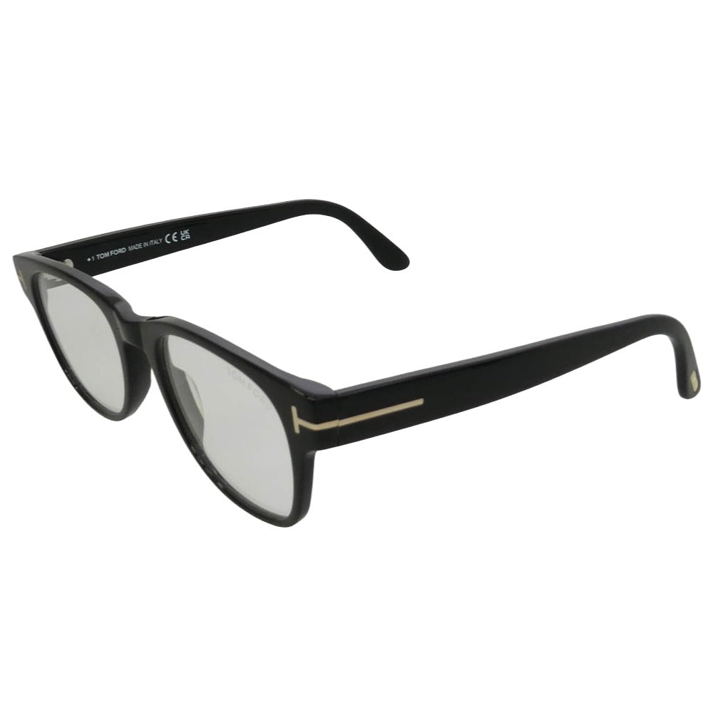 TOM FORD トムフォード TF5898-B ウェリントン ブルーライトカット メガネ ブラック系 50□19 145【美品】【中古】