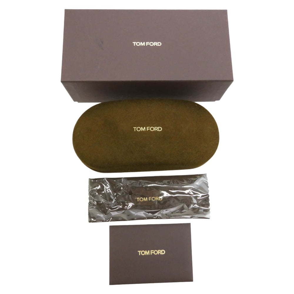 TOM FORD トムフォード TF1393-D ウェリントン アジアンフィット アイウェア メガネ サングラス ブラック系 55□19 145【極上美品】【中古】