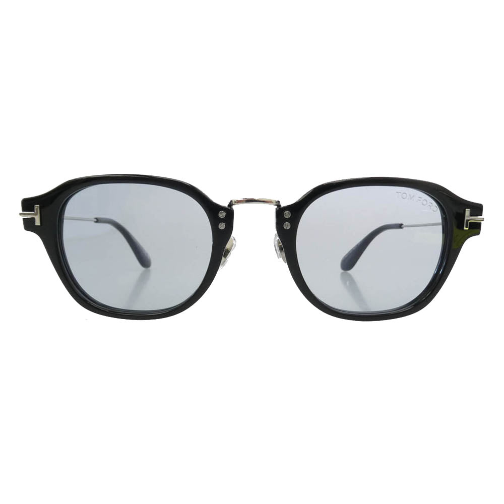 TOM FORD トムフォード TF1395-D ボストン アジアンフィット カラーレンズ アイウェア メガネ サングラス ブラック系 シルバー系 48□23 145【極上美品】【中古】