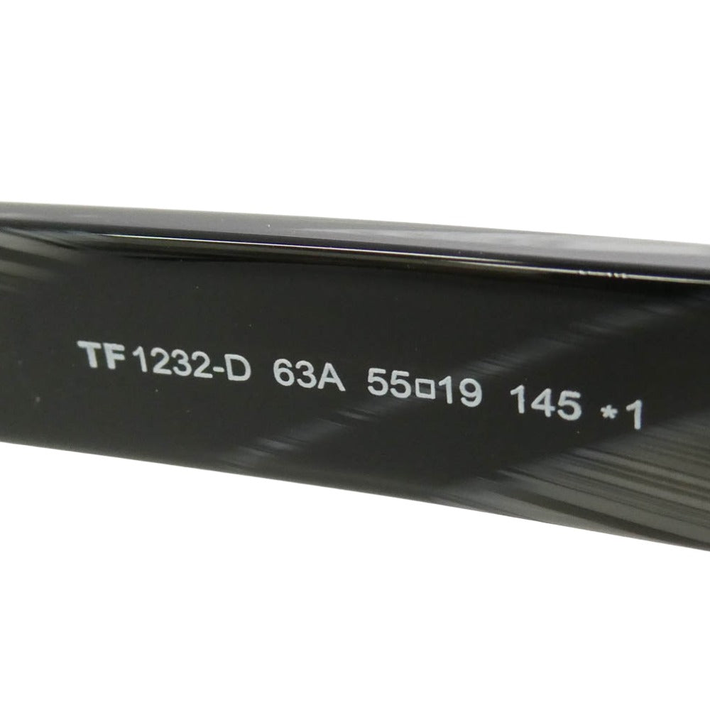TOM FORD トムフォード TF1232-D 日本企画モデル フレンチ ウェリントン シェイプ カラー レンズ サングラス ブラック系 グレー系 55□19 145【美品】【中古】