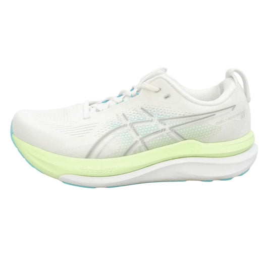 asics アシックス 1011C229 GEL-KAYANO 33 EXTRA WIDE ゲルカヤノ 33 エクストラ ワイド スニーカー シューズ ホワイト系 ライトグリーン系 26.5cm【中古】