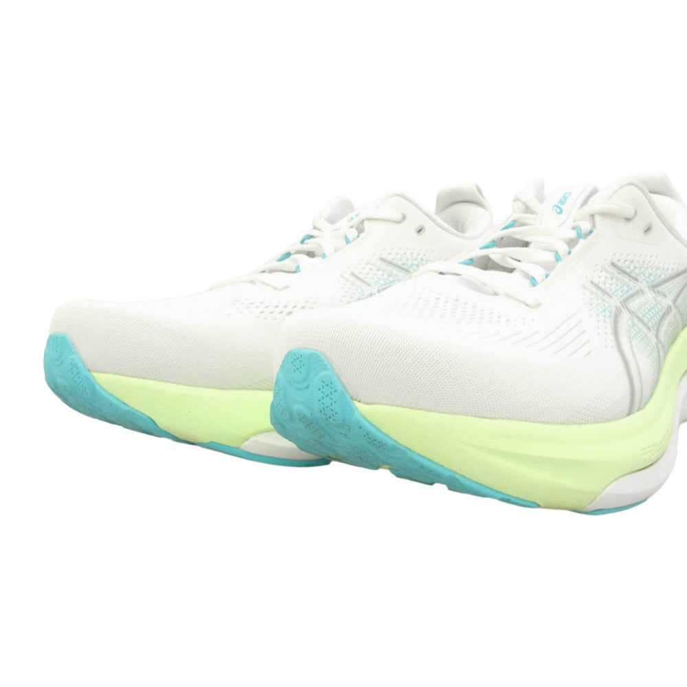 asics アシックス 1011C229 GEL-KAYANO 33 EXTRA WIDE ゲルカヤノ 33 エクストラ ワイド スニーカー シューズ ホワイト系 ライトグリーン系 26.5cm【中古】