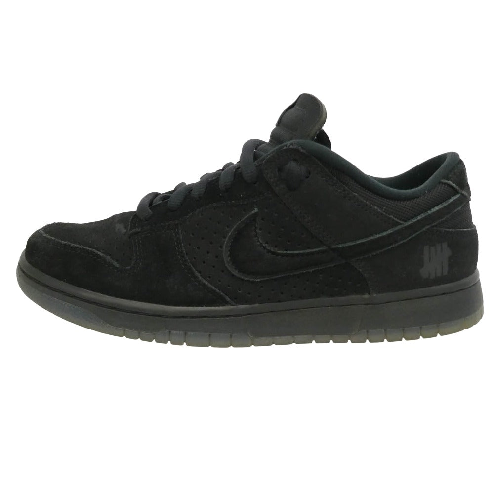 NIKE ナイキ DO9329-001 × UNDEFEATED Dunk Low SP 5 ON IT アンディフィーテッド ダンク ロー SP ファイブオンイット ローカット スニーカー ブラック系 27cm【中古】