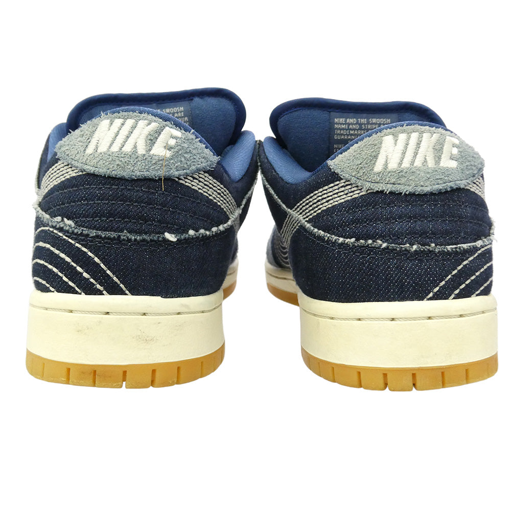 NIKE ナイキ CV0316-400 SB DUNK LOW PRO PRM Sashiko ダンク ロー プロ サシコ 刺し子 デニム スウェード ローカット スニーカー インディゴブルー系 27cm【中古】