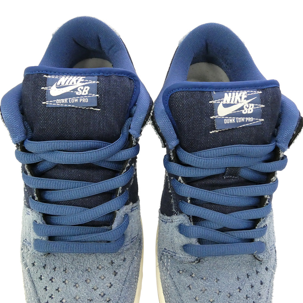 NIKE ナイキ CV0316-400 SB DUNK LOW PRO PRM Sashiko ダンク ロー プロ サシコ 刺し子 デニム スウェード ローカット スニーカー インディゴブルー系 27cm【中古】