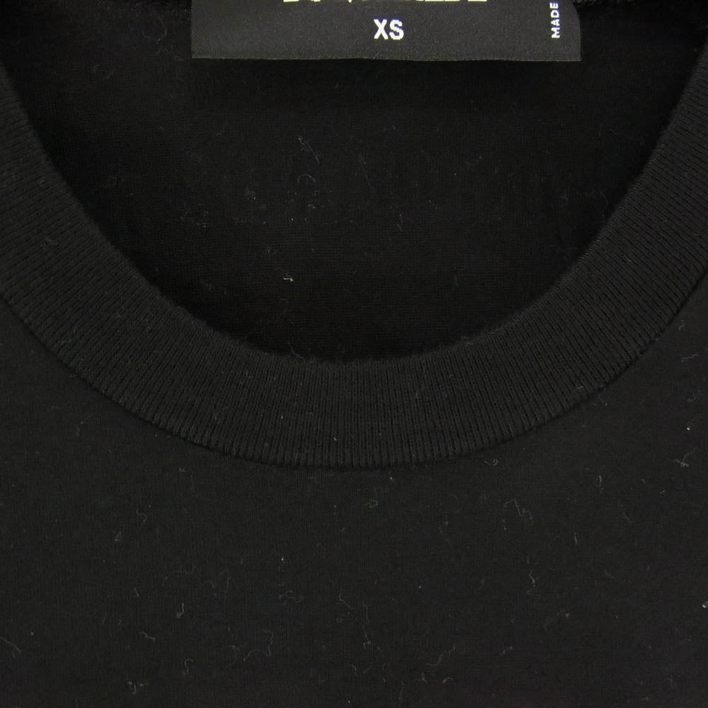 DSQUARED2 ディースクエアード 21SS S74GD0818 S22427 ミラーロゴ プリント Tシャツ 半袖 カットソー ブラック系 XS【中古】