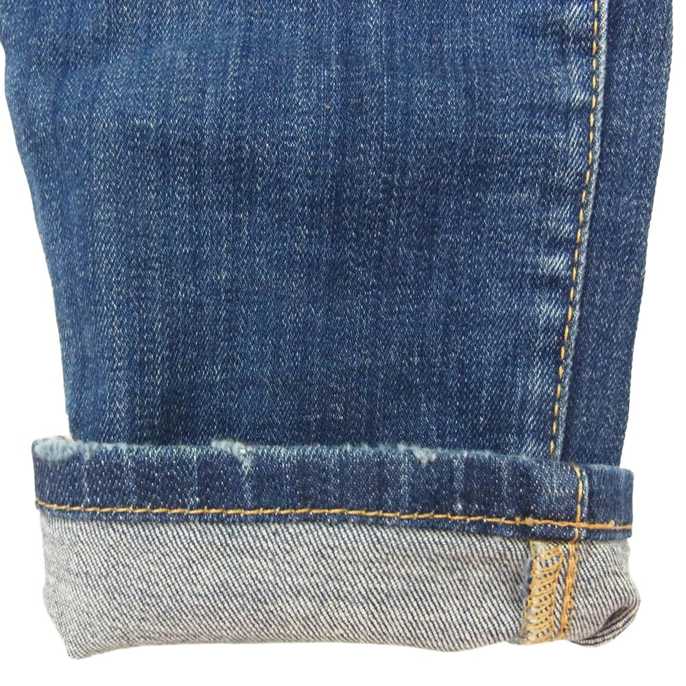DSQUARED2 ディースクエアード 17AW S71LB0343 S30342 SKATER JEAN ダメージ加工 スキニー ストレッチ デニム パンツ インディゴブルー系 44【中古】