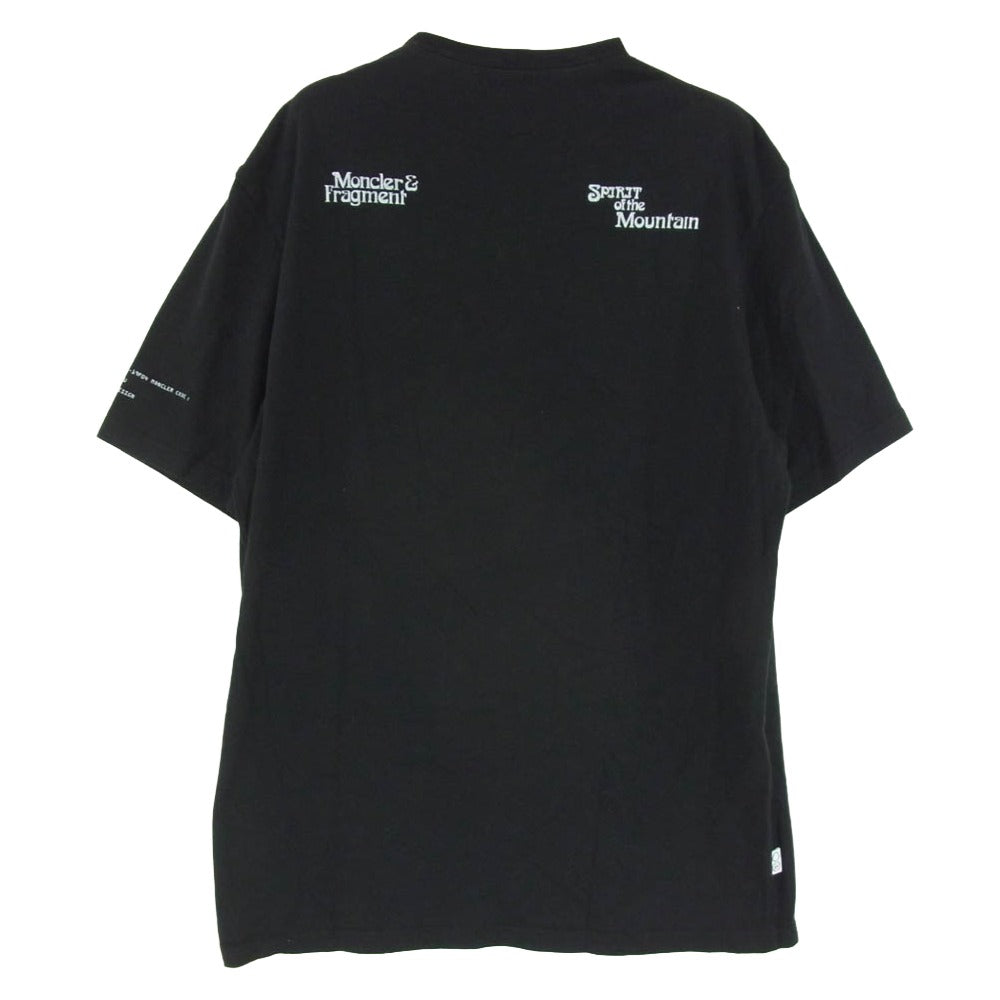 MONCLER モンクレール FRAGMENT DESIGN フラグメントデザイン F209U8C70510 8392B × FRAGMENT フラグメント モンクレールジャパンタグ GENIUS ジーニアス MAGLIA T-SHIRT Kool & the Gang プリント Tシャツ 半袖 カットソー ブラック系 S【中古】