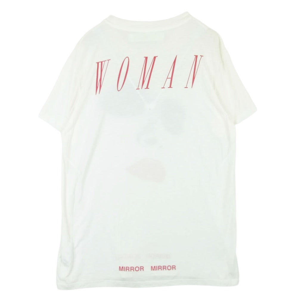 OFF-WHITE オフホワイト フェイス グラフィック フォト Tシャツ 半袖 カットソー ポルトガル製 ホワイト系 アイボリー系 S【中古】