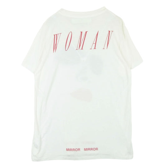 OFF-WHITE オフホワイト フェイス グラフィック フォト Tシャツ 半袖 カットソー ポルトガル製 ホワイト系 アイボリー系 S【中古】