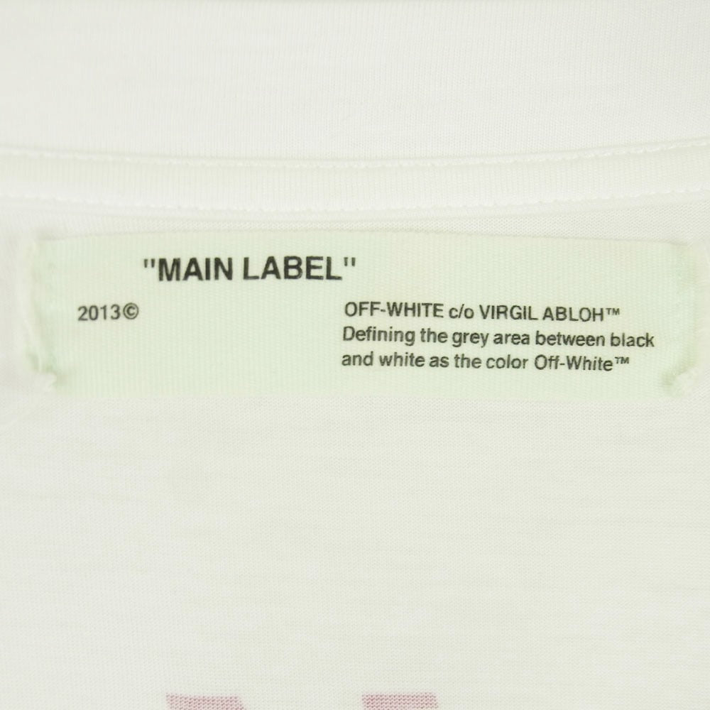 OFF-WHITE オフホワイト フェイス グラフィック フォト Tシャツ 半袖 カットソー ポルトガル製 ホワイト系 アイボリー系 S【中古】