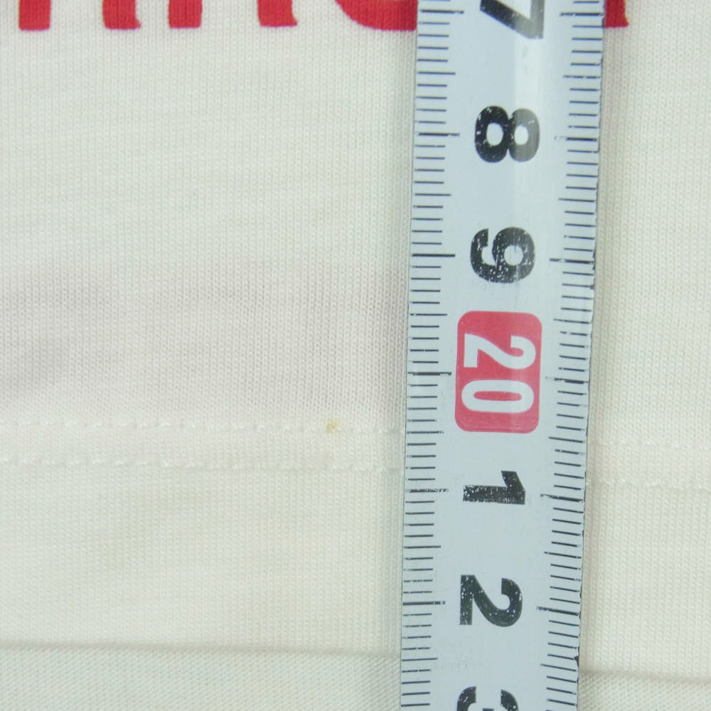 OFF-WHITE オフホワイト フェイス グラフィック フォト Tシャツ 半袖 カットソー ポルトガル製 ホワイト系 アイボリー系 S【中古】