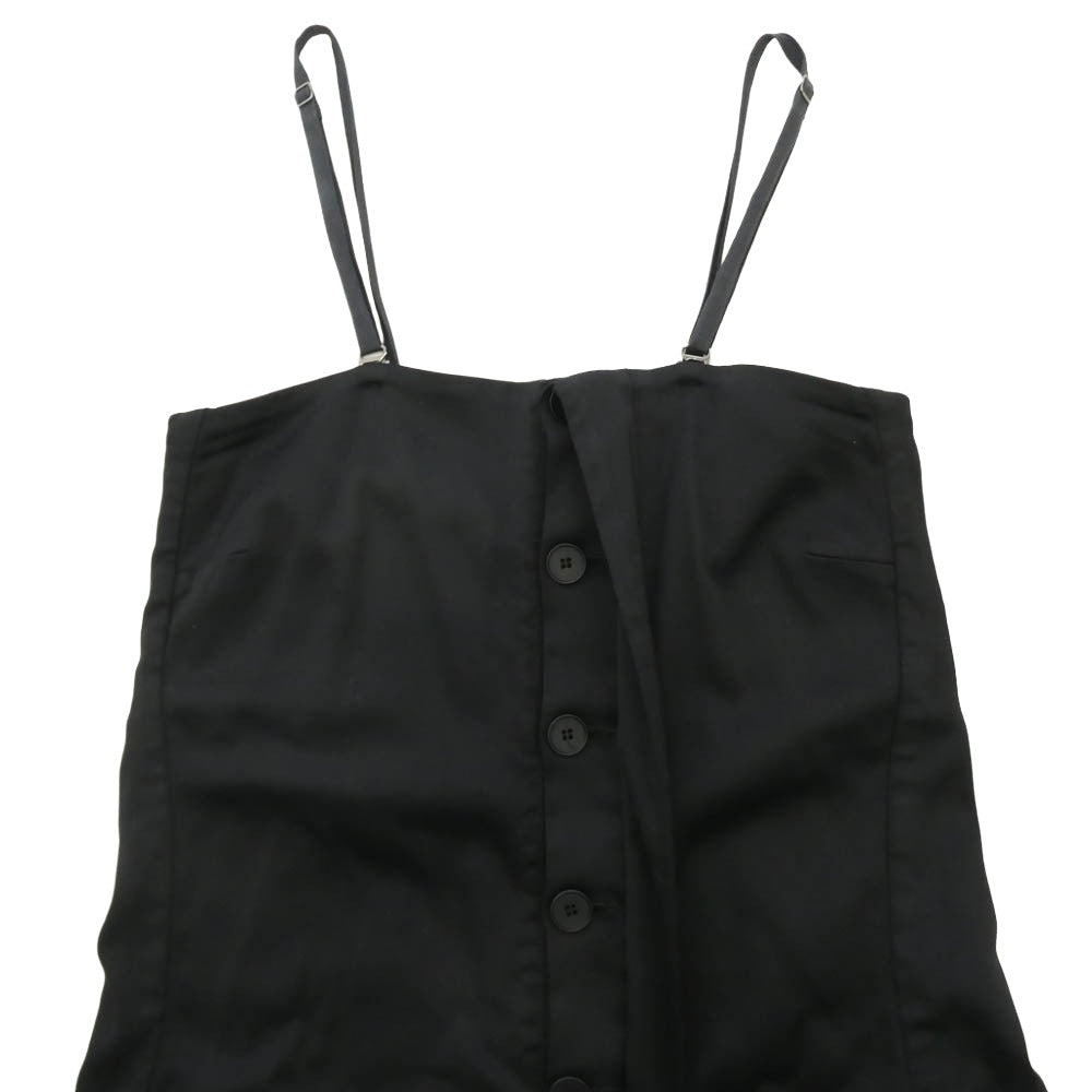 MAISON MARTIN MARGIELA メゾンマルタンマルジェラ 13AW S32FP0033 S42132 6ライン サロペット オールインワン ジャンプスーツ ブラック系 38【中古】