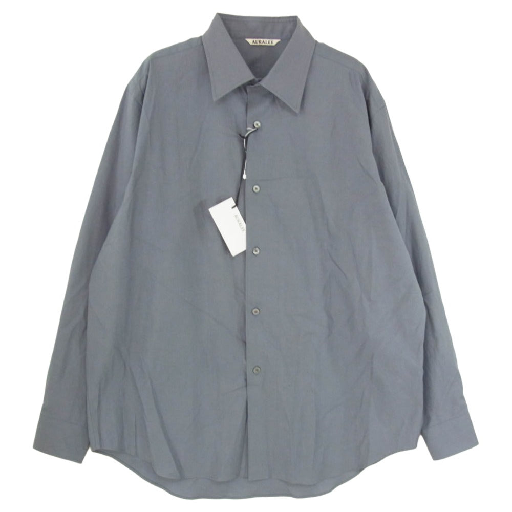 AURALEE オーラリー 20SS A20SP02KN HARD TWIST AMUNZEN KNIT POLO