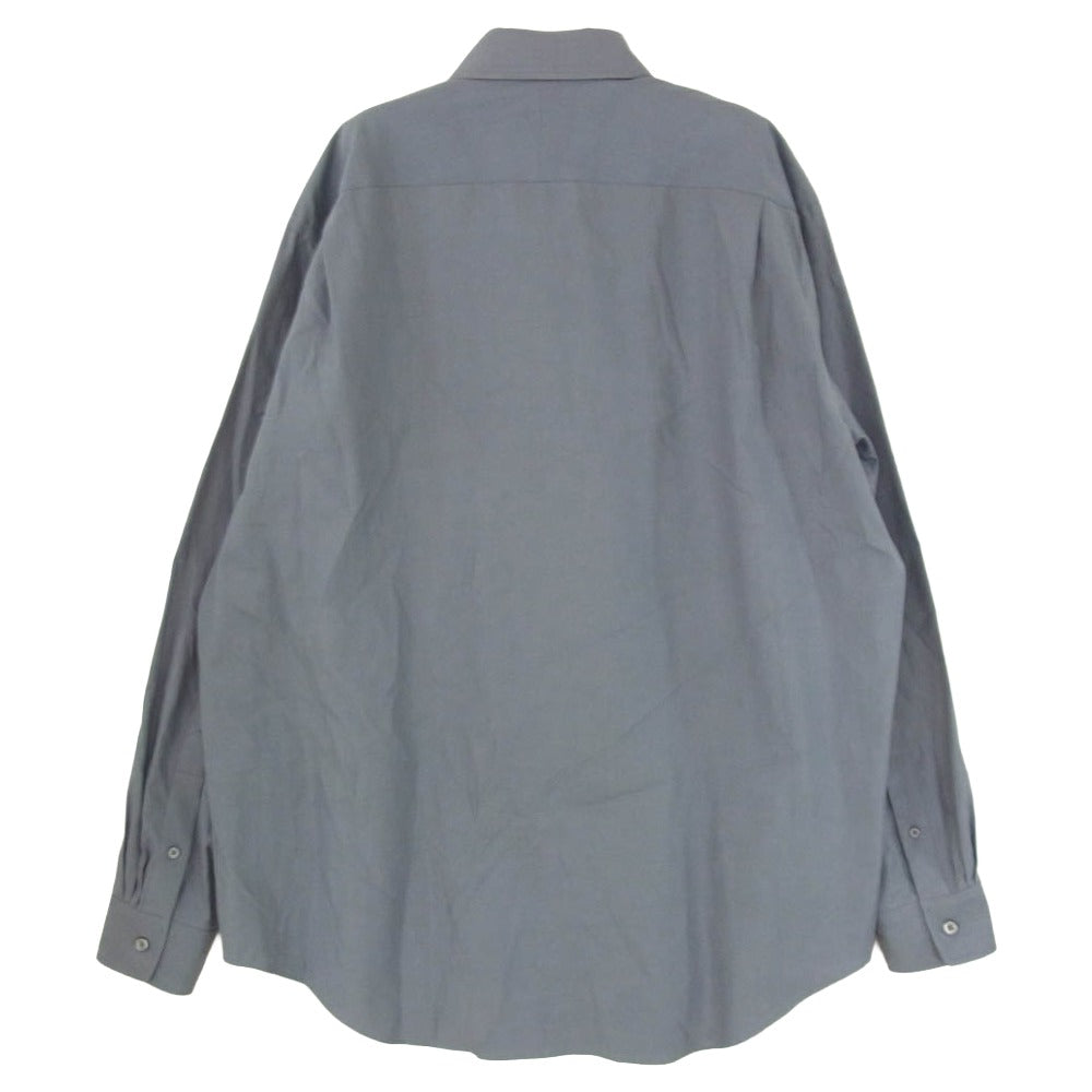 AURALEE オーラリー 22SS A22SS01TN WASHED FINX TWILL SHIRT ウォッシュド フィンクス ツイル 長袖 シャツ グレー系 3【新古品】【未使用】【中古】