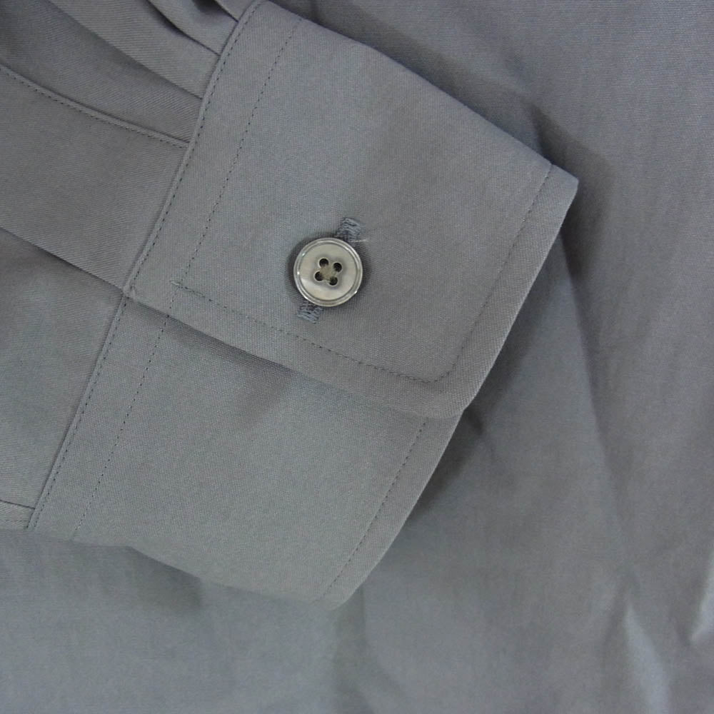 AURALEE オーラリー 22SS A22SS01TN WASHED FINX TWILL SHIRT ウォッシュド フィンクス ツイル 長袖 シャツ グレー系 3【新古品】【未使用】【中古】